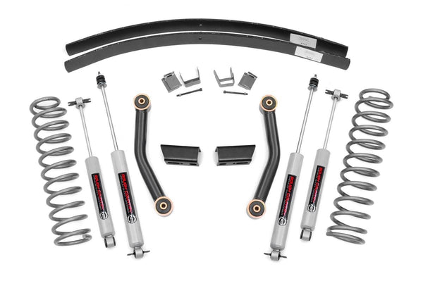 Rough Country 3 Inch Lift Kit Series Ii Rr Aal Fits Jeep Cherokee Xj (84-01) 670XN2