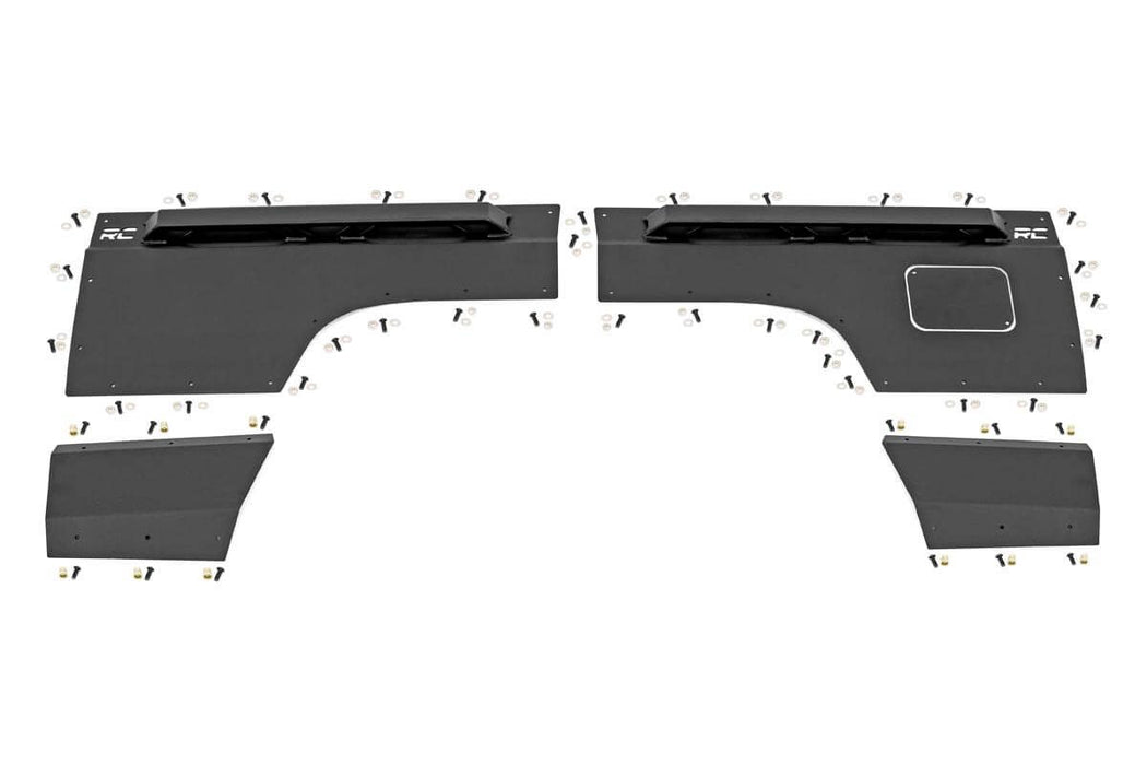Rough Country Fender & Quarter Panel Armor Rear Combo compatible with Jeep Cherokee Xj (97-01) 10579