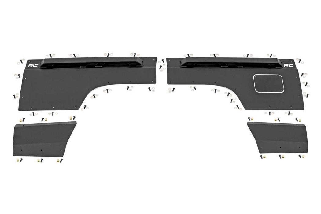 Rough Country Fender & Quarter Panel Armor Rear Combo compatible with Jeep Cherokee Xj (97-01) 10579