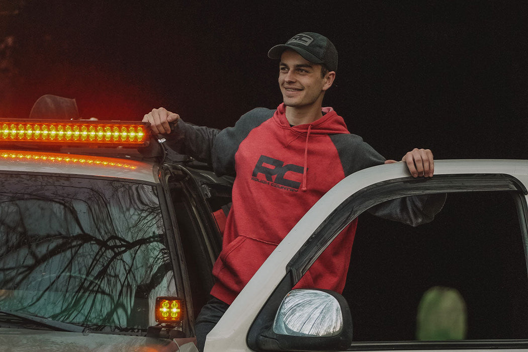 Rough Country Hoodie Heater Red/Gray Xl 84083XL