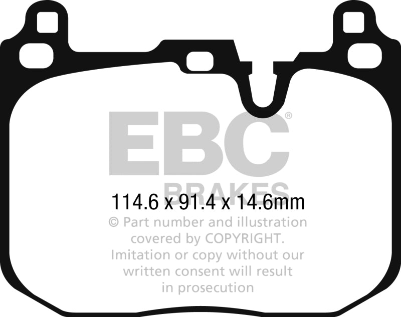 EBC 2015+ Mini Cooper John Cooper Works Yellowstuff Front Brake Pads DP42271R