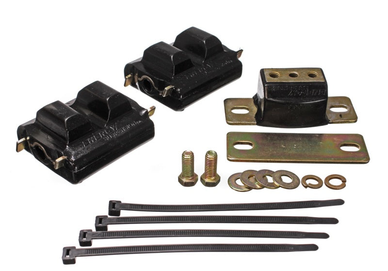 Energy Suspension 73-92 Chevrolet Camaro Black Motor and Transmision Mounts; Zinc Finish 3.1130G