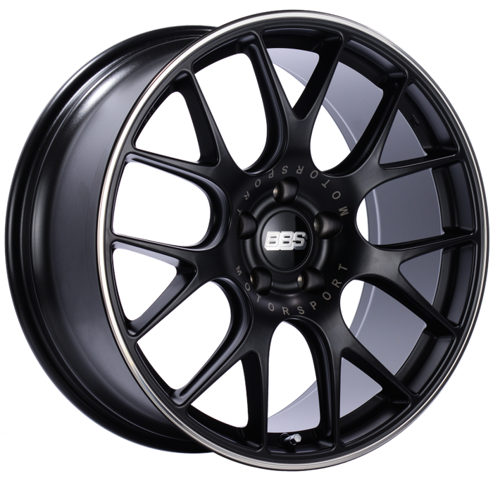 BBS CH-R 20x9 5x120 ET29 Satin Black Polished Rim Protector Wheel -82mm PFS/Clip Required CH113BPO