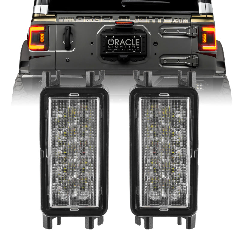 Oracle 2018+ compatible with Jeep Wrangler JL Dual Function Reverse LED Flush Taillight Amber/White SEE WARRANTY 5915-JL-023