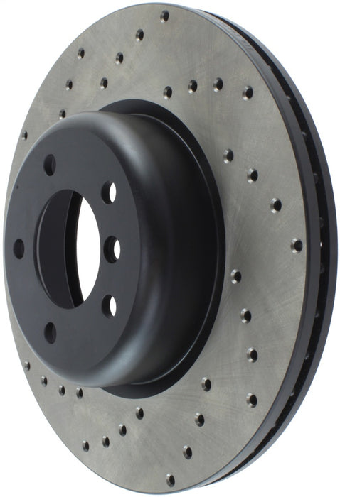 StopTech Sport Cross Drilled Brake Rotor Rear Left 128.34104R