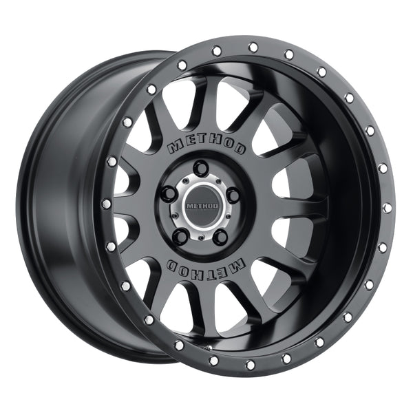 Method MR605 NV 20x10 -24mm Offset 5x5 71.5mm CB Matte Black Wheel MR60521050524N