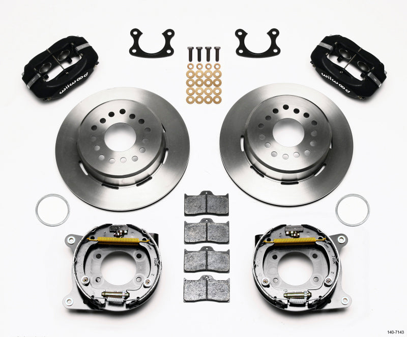 Wilwood Forged Dynalite P/S Park Brake Kit Small Ford 2.66in Offset 140-7143