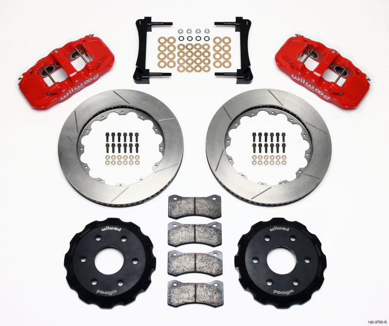 Wilwood AERO6 Front Truck Kit 14.25in Red 1999-2014 GM Truck/SUV 1500 140-9789-R