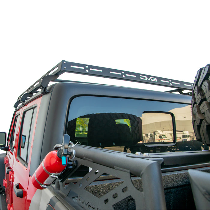 DV8 Offroad 07-18 compatible with Jeep Wrangler JK 4 DR / JL 2 DR & JT / 18+ Gladiator Roof Rack RRJL-02