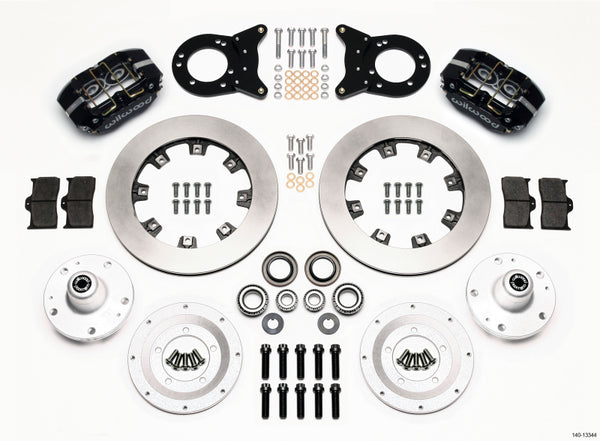 Wilwood Dynapro Dust-Boot Front Kit 12.19in 1965-1969 Mustang Disc & Drum Spindle 140-13344