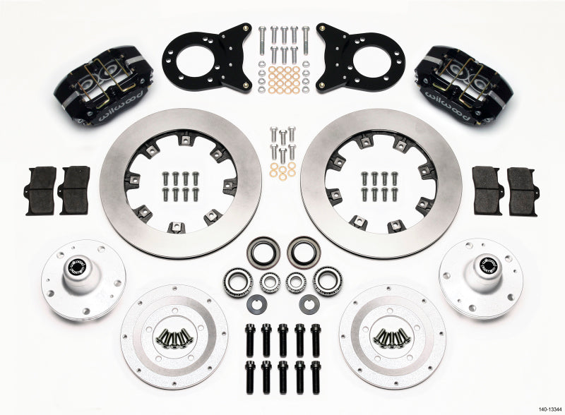 Wilwood Dynapro Dust-Boot Front Kit 12.19in 1965-1969 Mustang Disc & Drum Spindle 140-13344