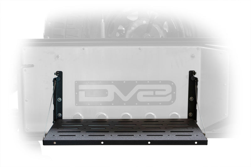 DV8 compatible with Jeep JK Tailgate Mounted Table (Trail Table) Black TTJK-01