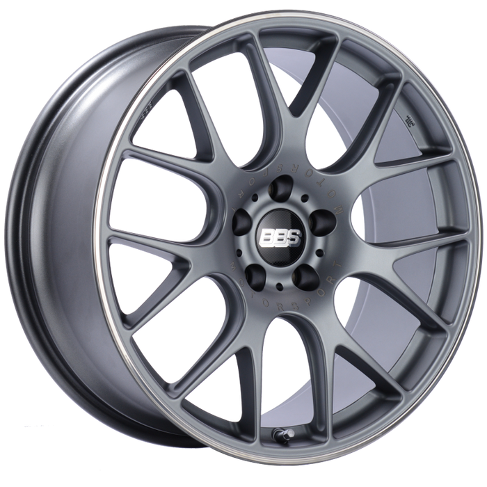 BBS CH-R 20x9 5x120 ET24 Satin Titanium Polished Rim Protector Wheel -82mm PFS/Clip Required CH100TIPO