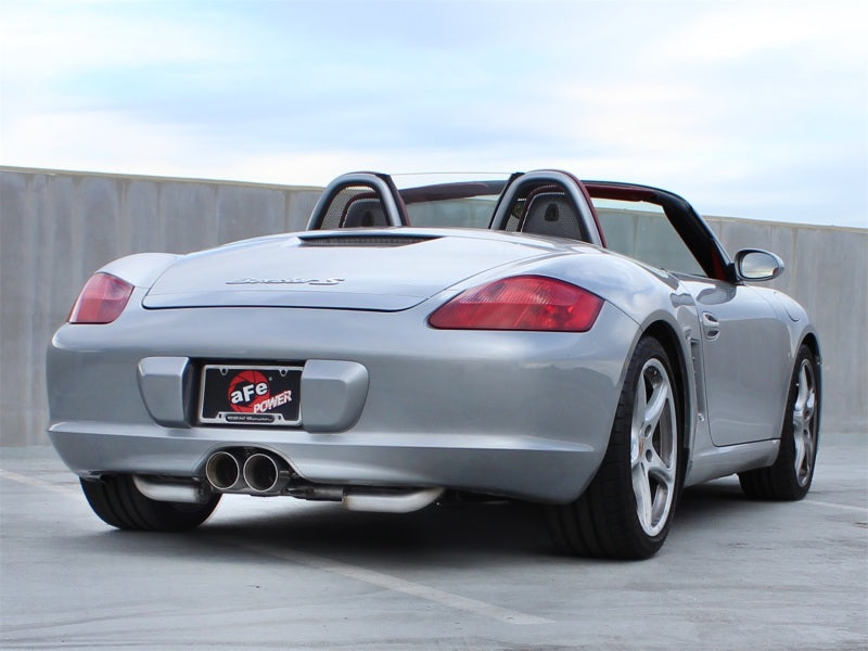 aFe ELITE 05-12 Porsche Boxster S (987.1-987.2) H6 3.4L 304SS Dual Cat-Back w/Dual Polished Tip Exht 49-36409