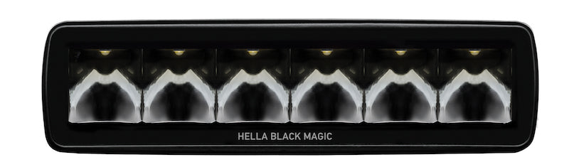 Hella Universal Black Magic 6 L.E.D. Mini Light Bar Spot Beam 358176211