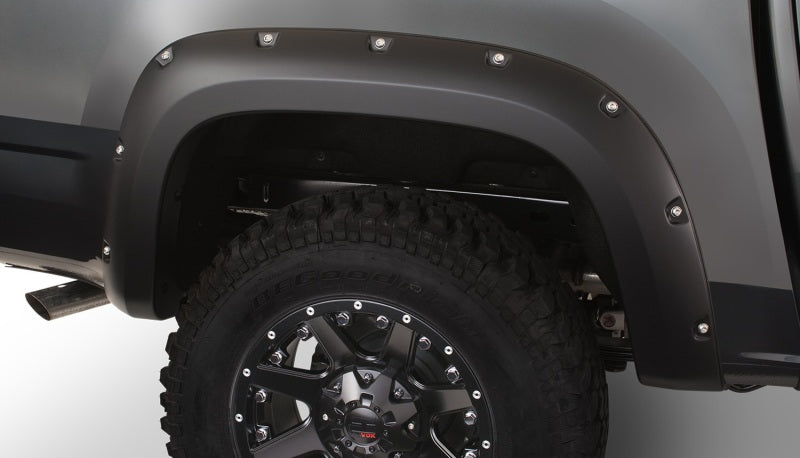 Bushwacker 15-18 GMC Canyon (Excl. ZR2) Fleetside Pocket Style Flares 2pc 74.0in Bed Black 40140-02