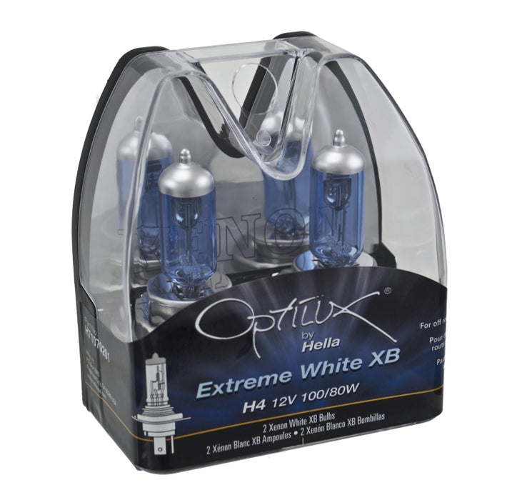 Hella Optilux H4 100/80W Xenon White XB Kit (Pair) H71070201