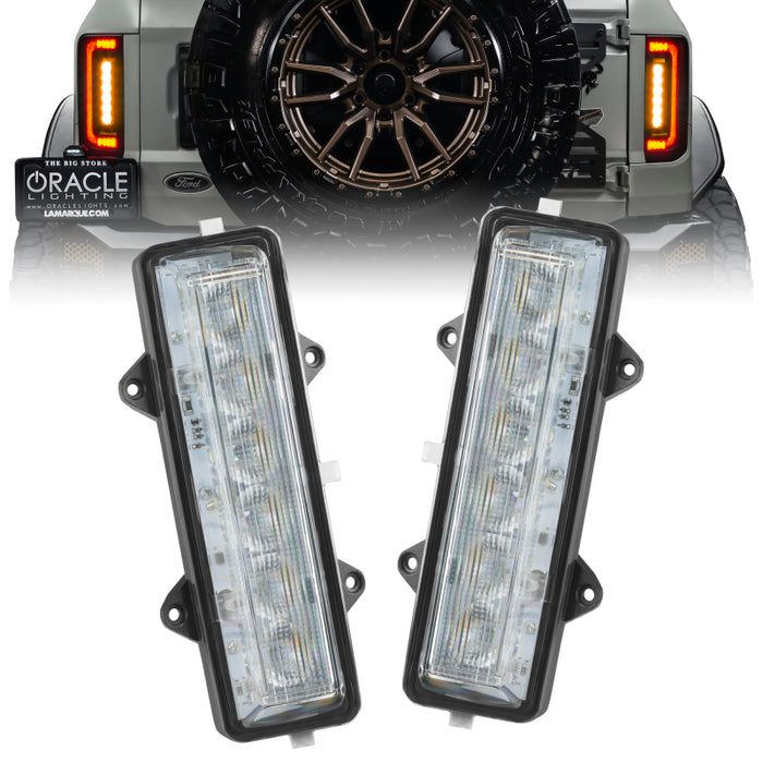 Oracle Lighting Dual Function Amber/White Reverse Led Modules For Ford Bronco Flush Tail Lights 5915-FB-023