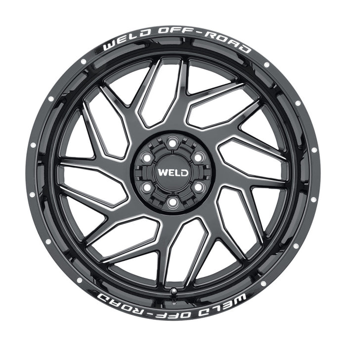 Weld Off-Road W117 20X10 Fulcrum 5X139.7 5X150 ET13 BS6.00 Gloss Black MIL 110.2 W11700070600