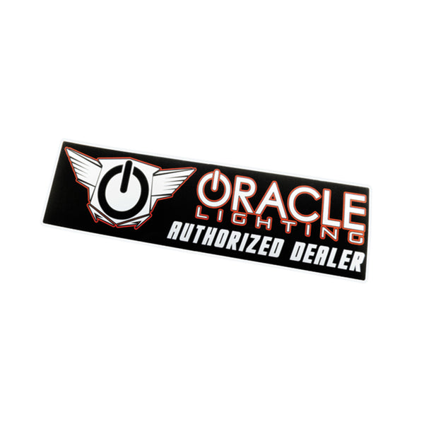 Oracle Authorized Dealer Bumper Sticker Black/Orange SEE WARRANTY 8034-504