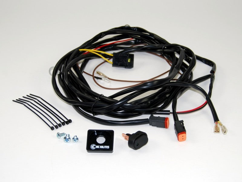 KC HiLiTES Wiring Harness for (2) Lights w/2-Pin Deutsch Connectors (110w Max Total) 6308