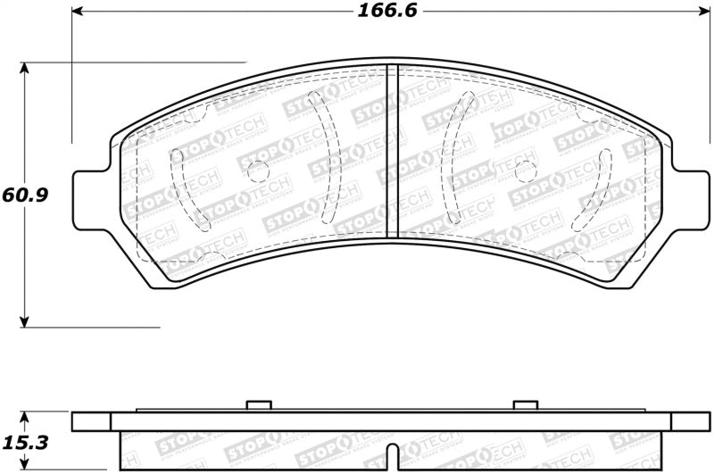 StopTech Street Select Brake Pads 305.0726