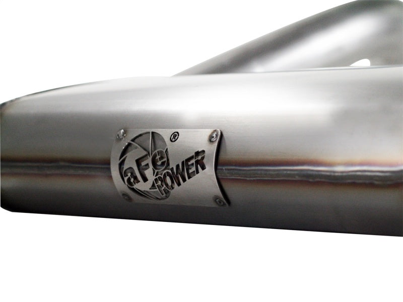 aFe MACHForce XP Exhausts Cat-Back/Hi Tuck SS-409 EXH CB/HT compatible with Jeep Wrangler 4Dr 2012 V6-3.6L 49-46220