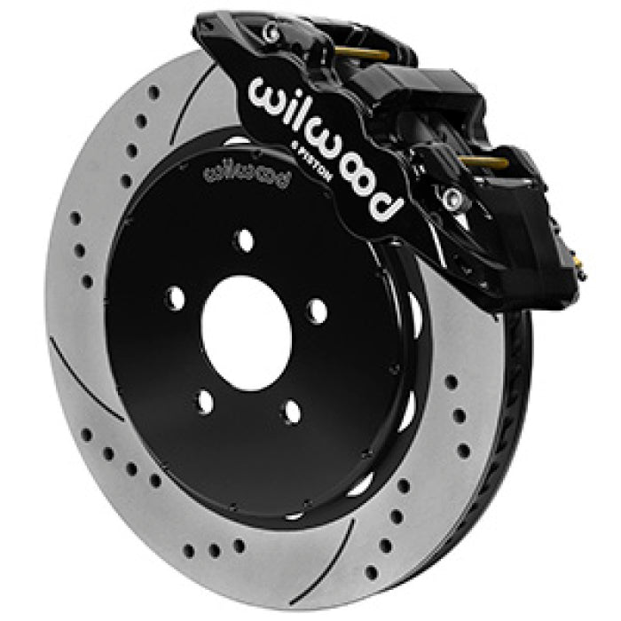 Wilwood Aero6R Front Big Brake Kit 14in Slotted Black Powder Coat 94-04 Ford Mustang SN95 140-16403-D