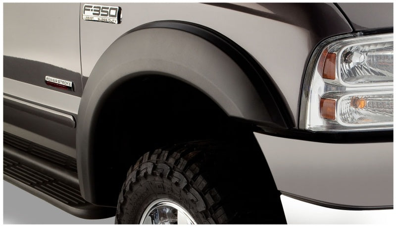 Bushwacker 99-07 Ford F-250 Super Duty Styleside Extend-A-Fender Style Flares 4pc Black 20928-02