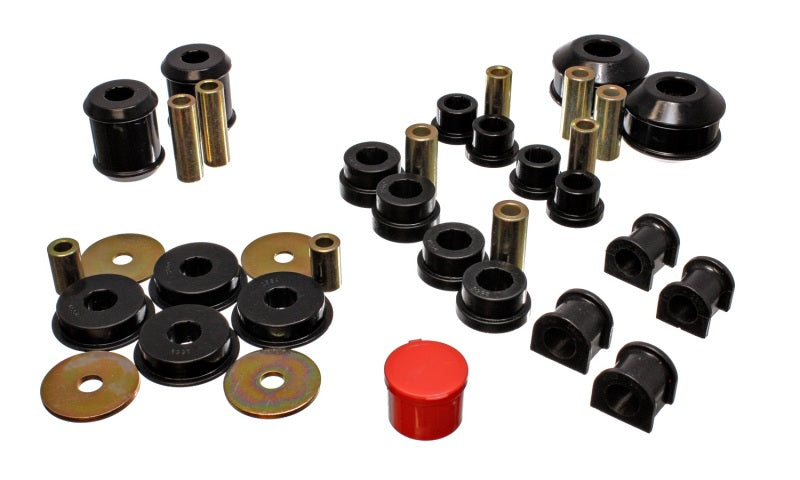 Energy Suspension 03-05 Mitsubishi Lancer EVO 8 Black Hyper-flex Master Bushing Set 5.18115G