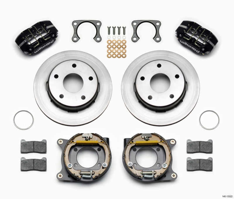 Wilwood Dynapro Lug Mount P/S Park Brake Kit Big Ford 2.36in Off Bronco 5 x 5.50 140-13322