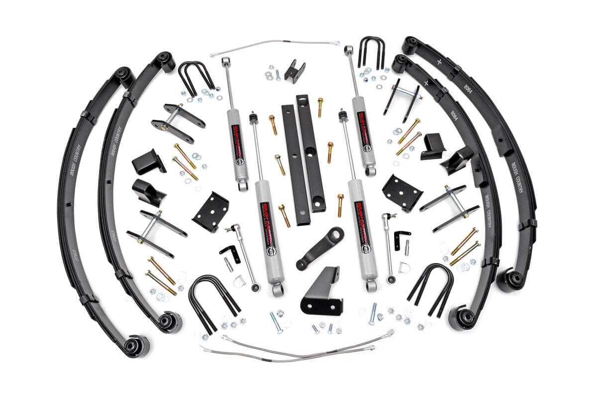 Rough Country 4.5 Inch Lift Kit X-Series Power Steer Fits Jeep Wrangler Yj (87-95) 617.20