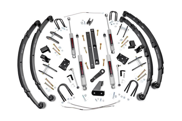 Rough Country 4.5 Inch Lift Kit X-Series Power Steer Fits Jeep Wrangler Yj (87-95) 617.20