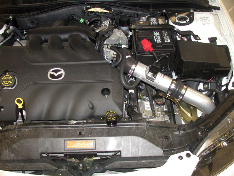 K&N 03 Mazda 6 V6-3.0L Silver Short Ram Typhoon Intake 69-6026TS