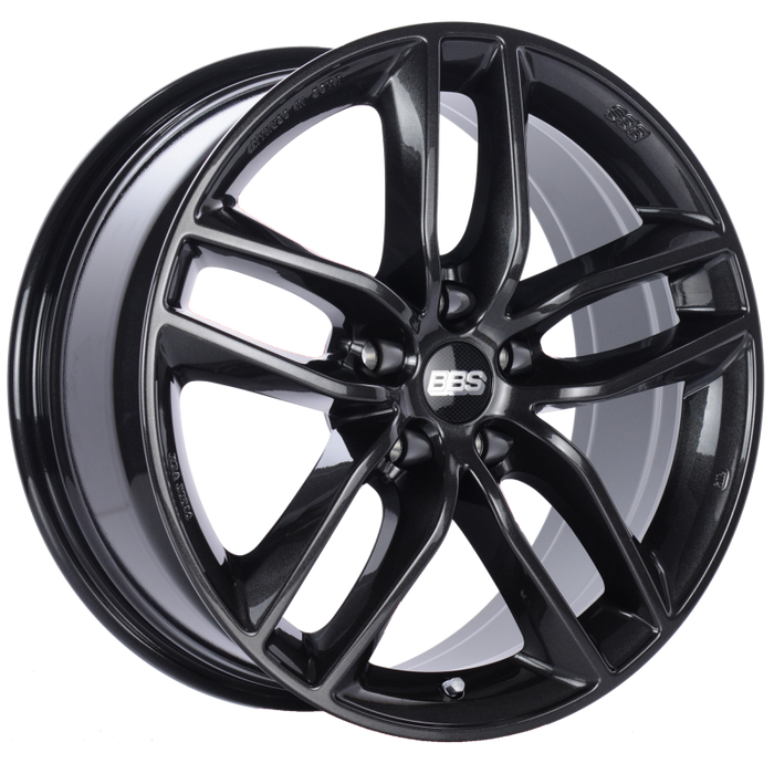 BBS SX 19x8.5 5x108 ET45 Crystal Black Wheel -70mm PFS/Clip Required SX0504CB