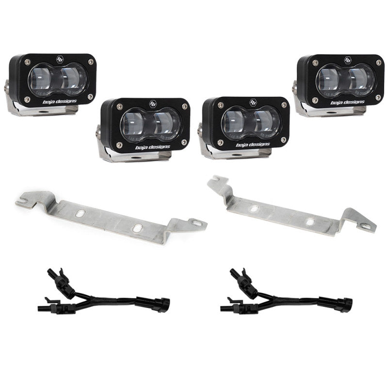 Baja Designs 2022+ Fits Toyota Tundra S2 SAE OEM Fog Light Replacement Kit Clear 448162