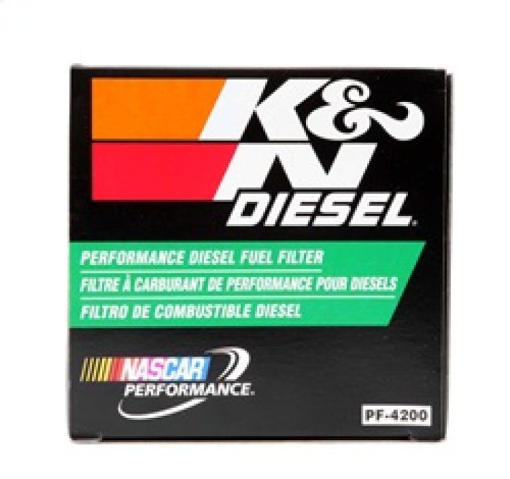 K&N 03-09 Compatible with Dodge Ram 5.9L L6 Diesel 3.375in OD x 3.969in L Fuel FIlter PF-4200