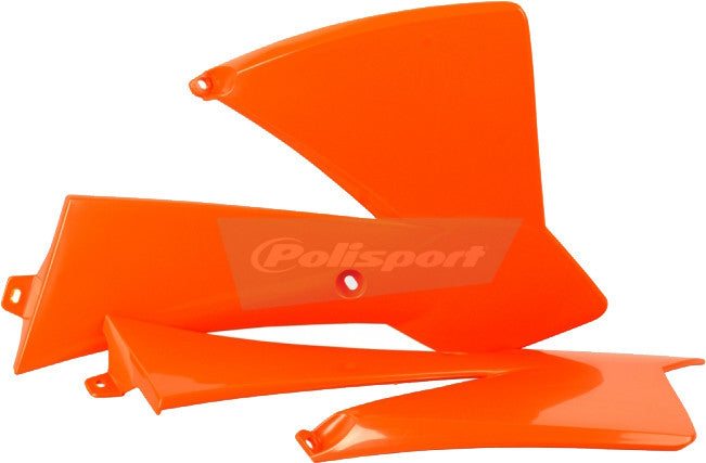 Polisport Radiator Shroud Set (ORANGE KTM) For 02-08 KTM 65SX