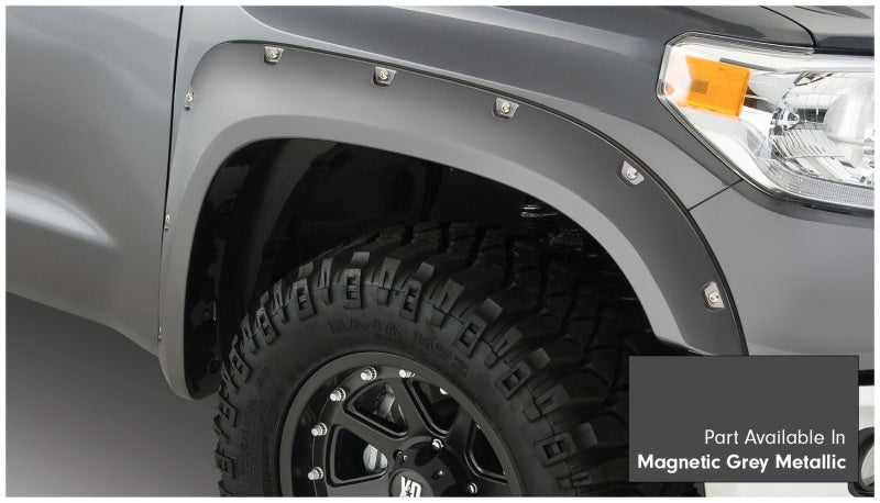 Bushwacker 16-18 Toyota Tundra Fleetside Pocket Style Flares 4pc Magnetic Grey 30918-63