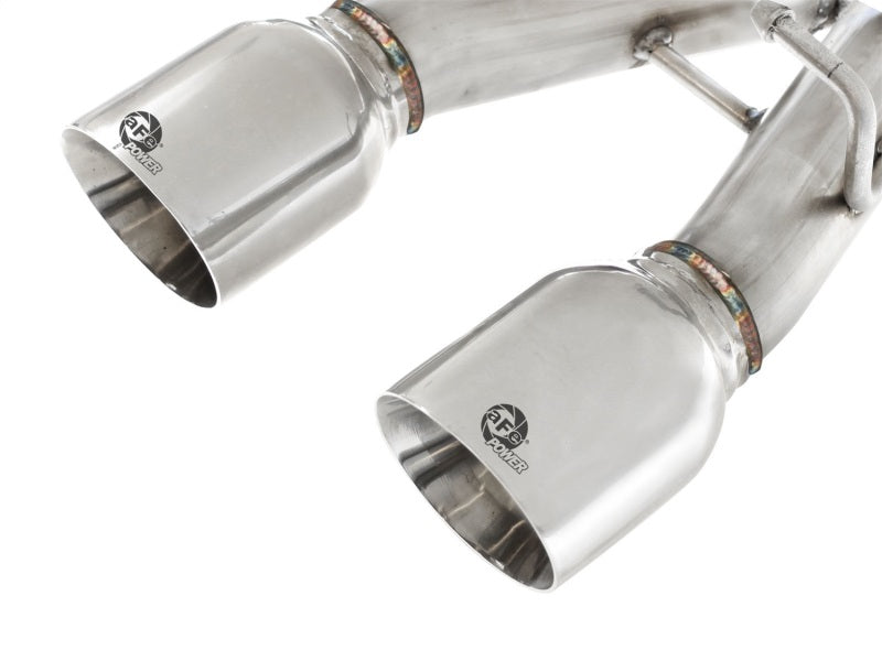 aFe MACHForce XP 2-1/2in SS-304 Cat-Back Exhausts w/ Polished Dual Tips 2008 VW Golf R32 V6-3.2L MKV 49-36408-P