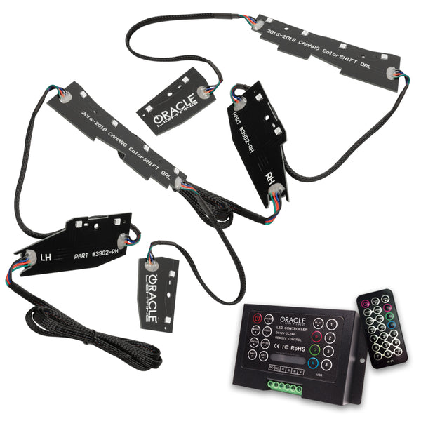 Oracle 16-18 Chevy Camaro RGB+W Headlight DRL Upgrade Kit ColorSHIFT w/ 2.0 Cntrl SEE WARRANTY 1345-333