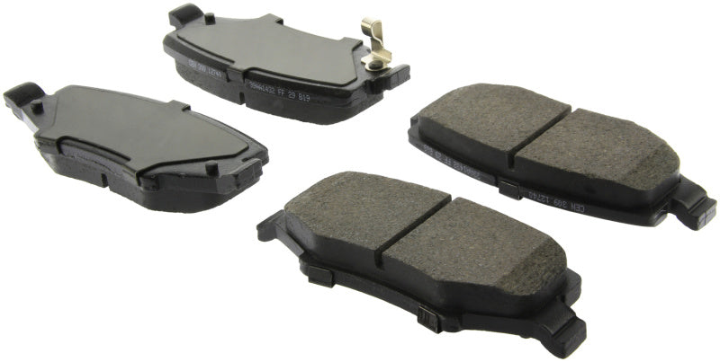 StopTech 07-18 compatible with Jeep Wrangler Sport Brake Pads w/Shims and Hardware Rear 309.1274