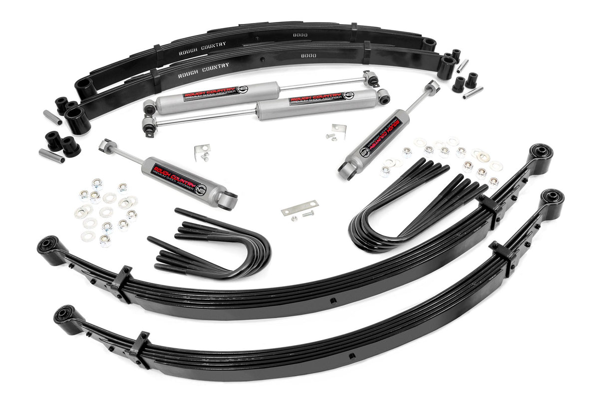 Rough Country 2 Inch Lift 52 Inch Rear Springs Fits Chevy/GMC C20/K20 C25/K25 Truck (77-87) 24030