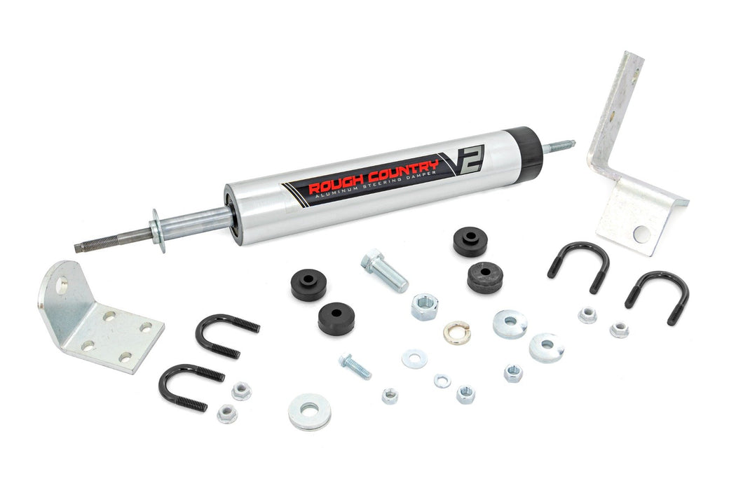 Rough Country V2 Steering Stabilizer 0-3 Inch Lift Chevy/fits gmc 1500 Truck/Suv/Yukon (92-06) 8732670
