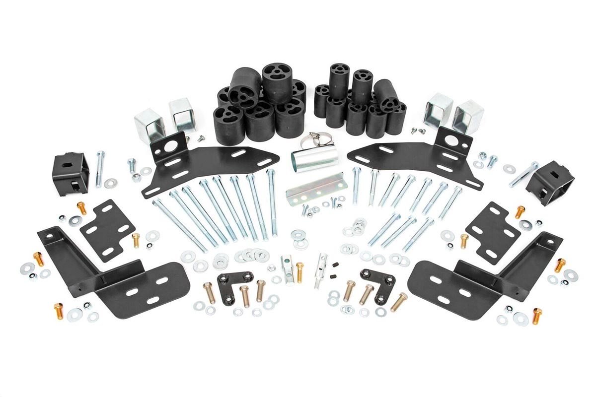 Rough Country Body Lift Bumper Brackets Fr & Rr 3 Inch Lift Fits Chevy C1500/K1500 Truck (88-94) RC703