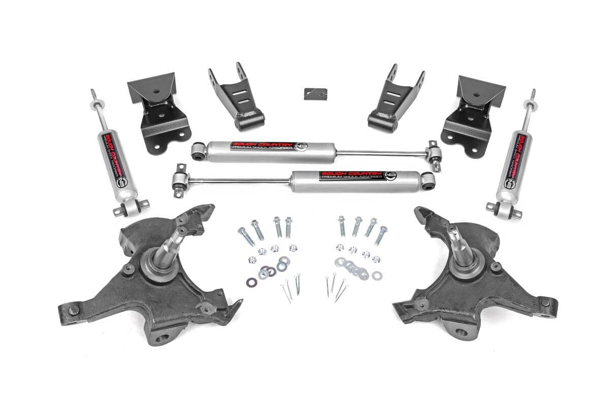 Rough Country Lowering Kit 2 Inch Fr 4 Inch Rr Fits Chevy C1500/K1500 Truck (88-99) 725.20