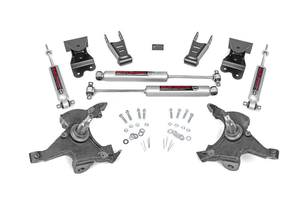 Rough Country Lowering Kit 2 Inch Fr 4 Inch Rr Fits Chevy C1500/K1500 Truck (88-99) 725.20