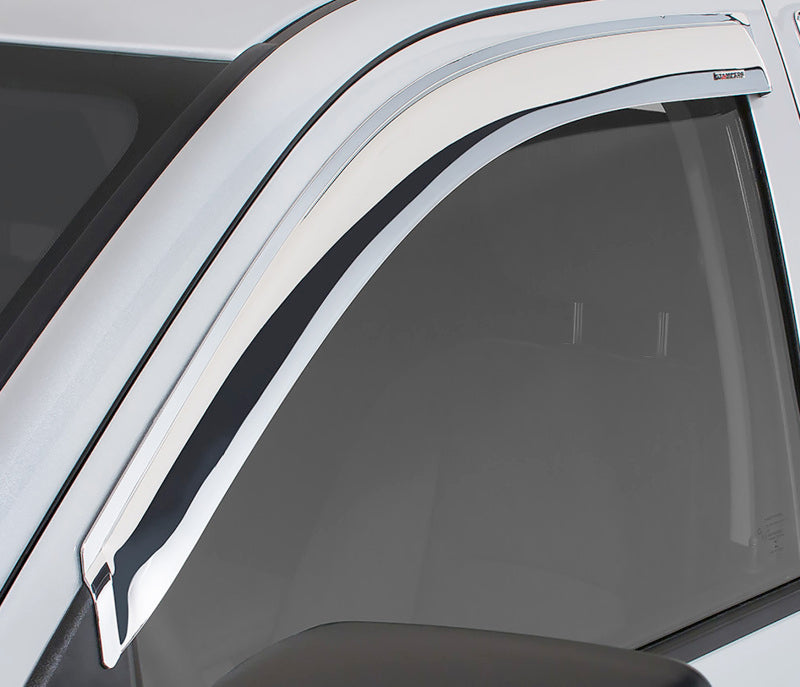 Stampede 1980-1996 Ford Bronco Sport Utility Tape-Onz Sidewind Deflector 2pc Chrome 6102-8