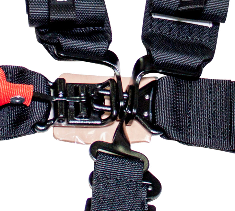 NRG SFI 16.1 5PT 3in. Seat Belt Harness / Latch Link Black SBH-5PCBK