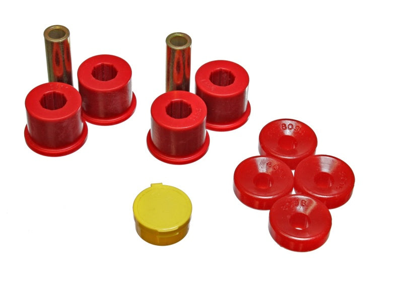 Energy Suspension 99-00 Honda Civic Si Red Front Shock Bushing Set 16.8111R